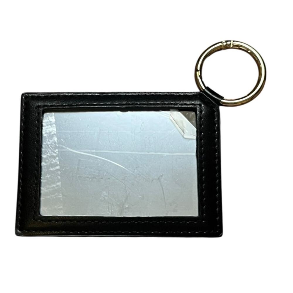 Yves Saint Laurent YSL Beauté Black & Gold Keychain Mirror with Ring - Picture 2 of 4